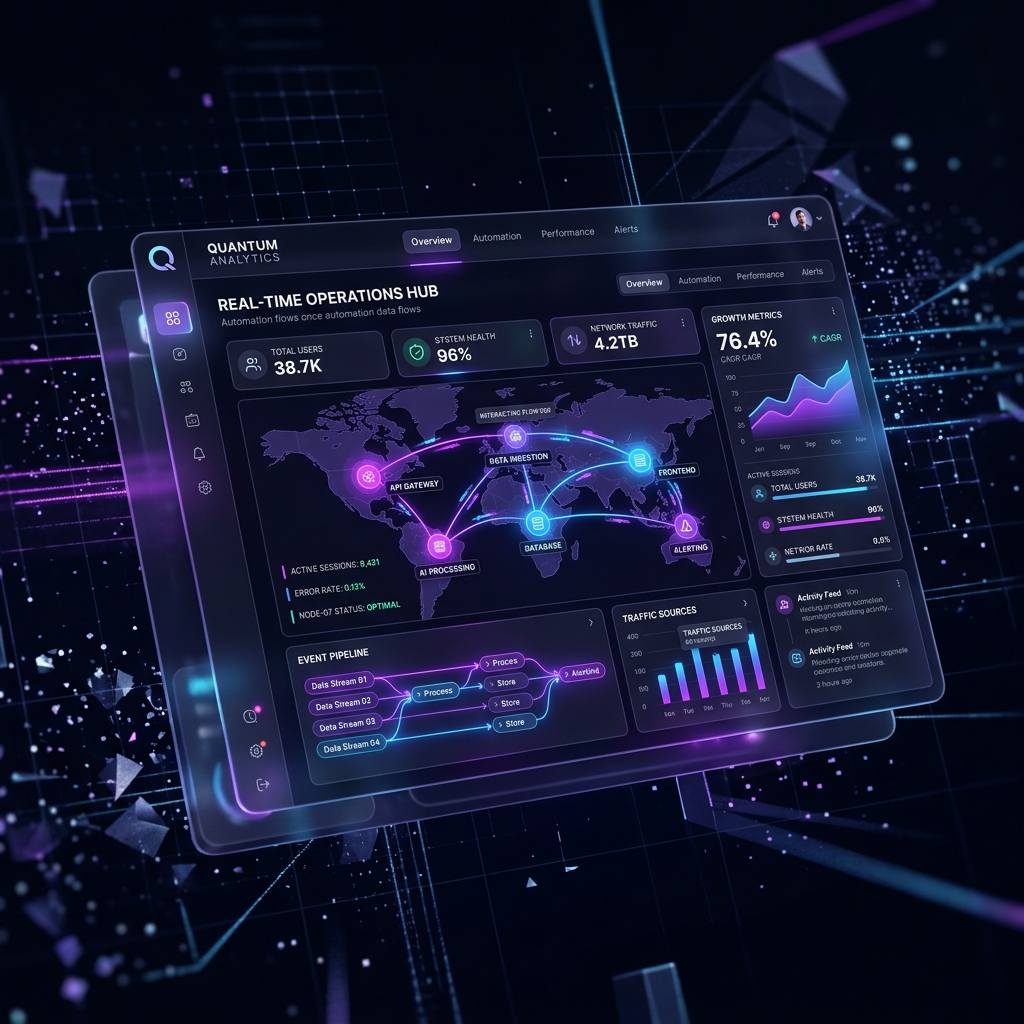 Modern automation hero visualization