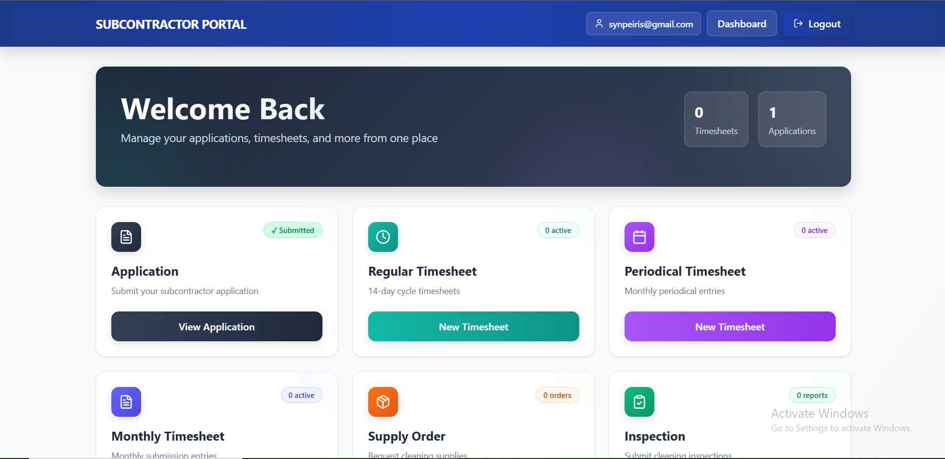 Subcontractor Portal